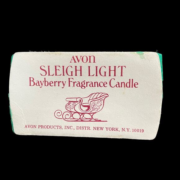 Avon Christmas Sleight Light Candle Bayberry & Box Vtg Old Stock Grannycore READ - Picture 9 of 16